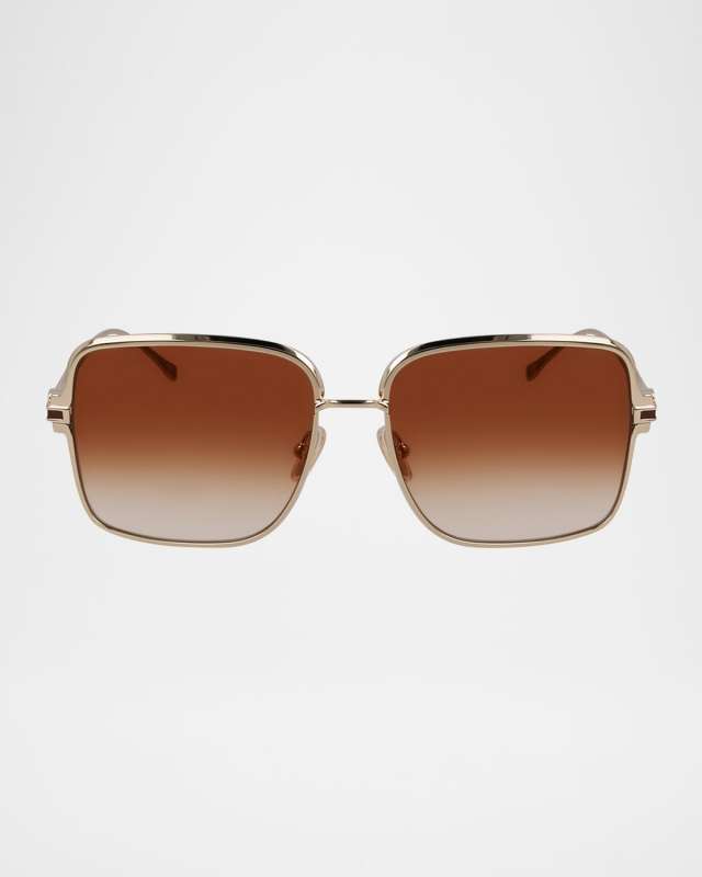 Gancino Square Metal Sunglasses